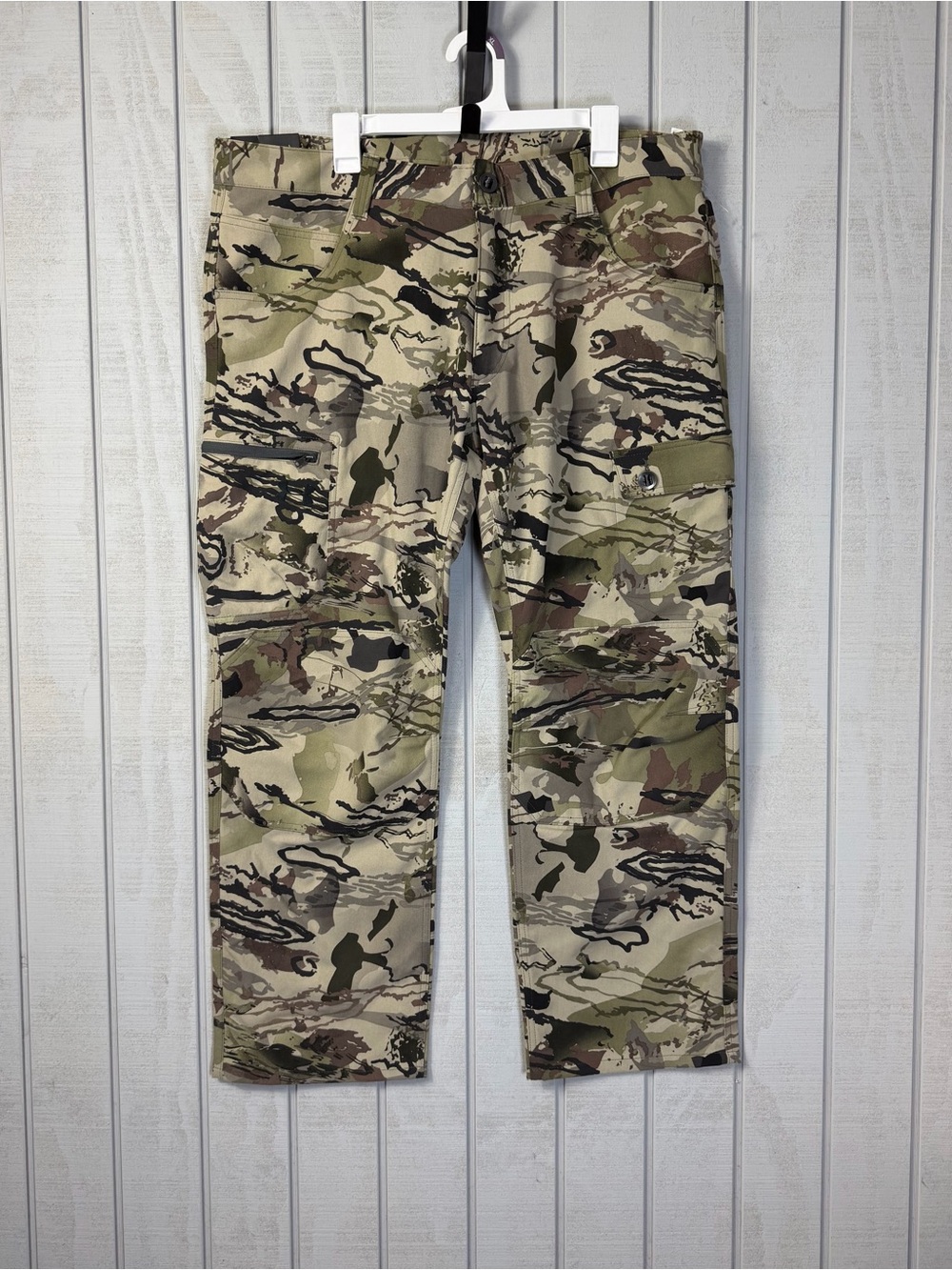 Under Armour Pants Men 40x30 Fit 40x29 Barron Camo Field Ops Double Knee Hunting